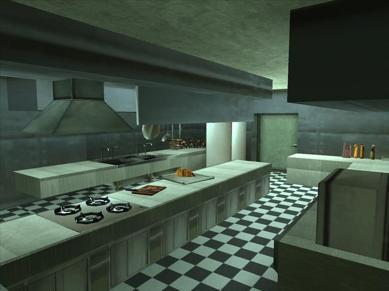 The kitchen in the bistro